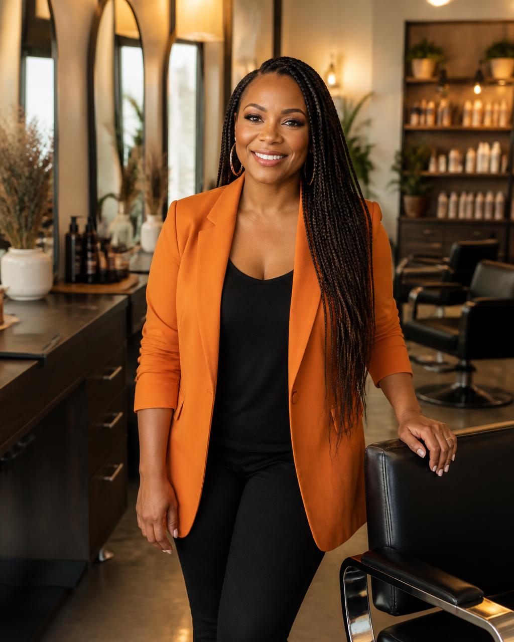 Diana in a premium beauty studio